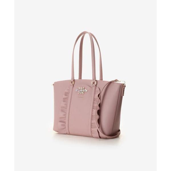 Dámská kabelka Bijou Ruffle Tote Bag růžová [Samantha Vega]