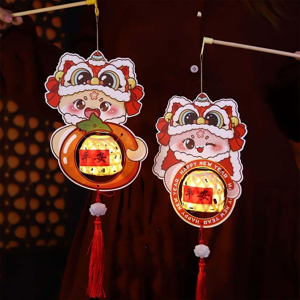 Chinese Style New Year Portable Lantern Traditional Spring Festival Supplies  Good Luck Decoration