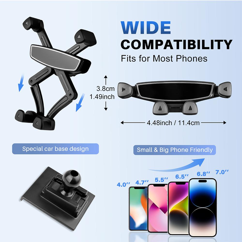 Auto Schwerkraft Handyhalter Für Fiat 500 2008-23 Abarth 595 2012-2020 2025 2025 2025 LHD RHD Handyhalterung Telefonständer Halterung