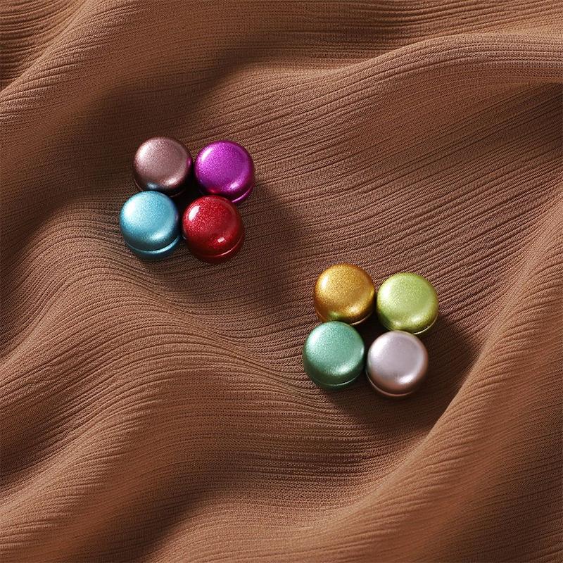 Multi-Color Matte Magnetic Muslim Hijab Pins Ramadan Women Scarf Magnetic Button Buckle Wrap Shawls Brooch Headscarf Accessories
