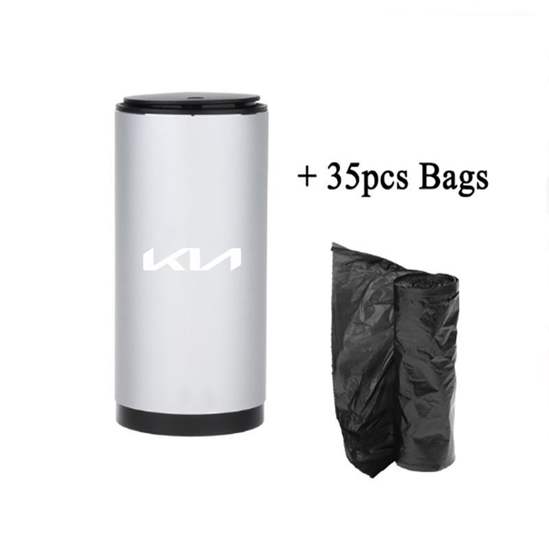For Kia Rio Ceed Sportage Cerato Soul Picanto Car Trash Bin Alloy Garbage Can Rubbish Basket Bin auto Accessories styling