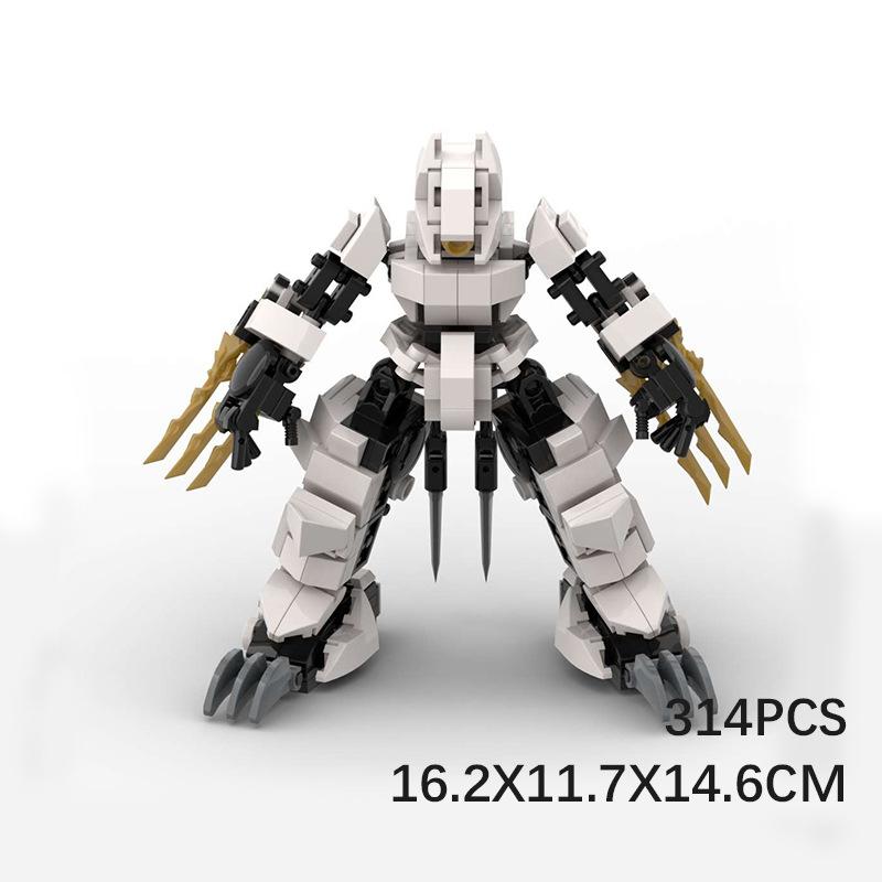 M Building Block Is Compatible With Lego, Attack And Kill Mobile Team Creative Assembly Battle Robot Toy Building Block Ornament Set