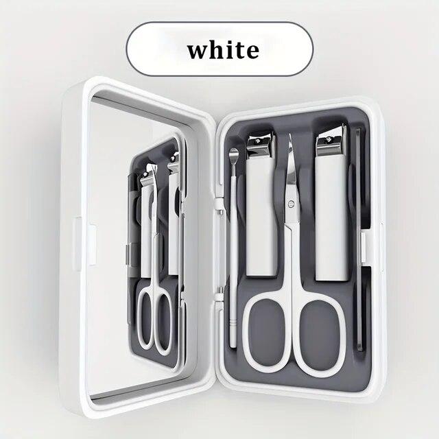 

Новый набор кусачек для ногтей, домашние кусачки для ногтей, высококачественные кусачки для ногтей, профессиональные кусачки для ногтей, портативные инструменты для ремонта ногтей белый