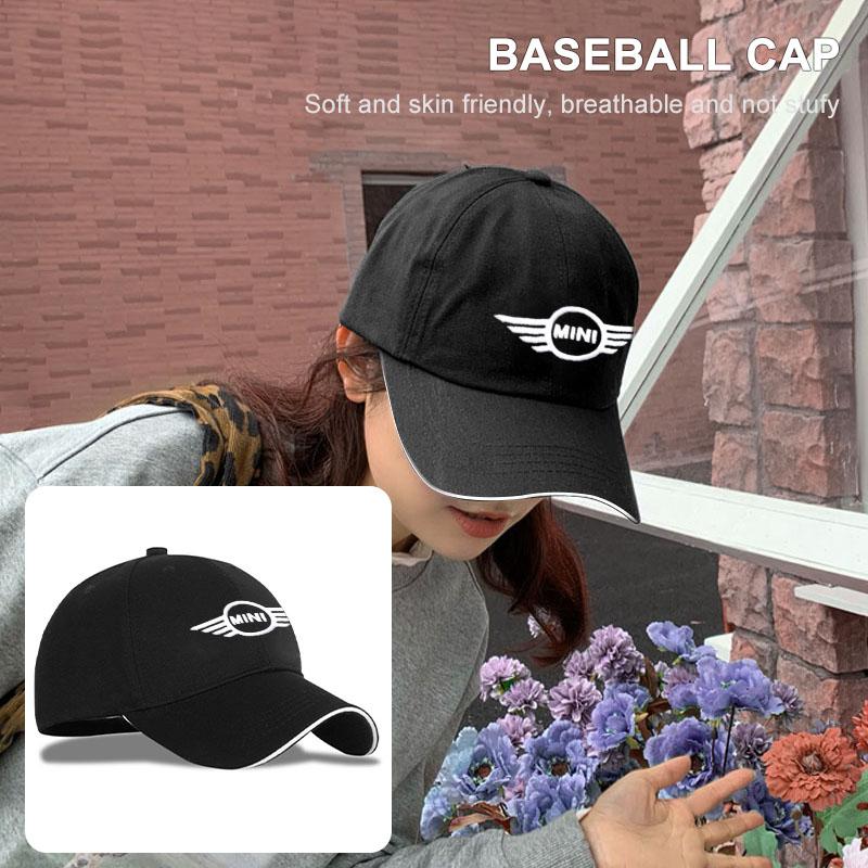 Fashion Men Women Car Decoration Baseball Cap Car Logo Sun Hat For BMW Mini Cooper F54 F55 F56 R56 R60 SONE Roadster Clubman Coupe