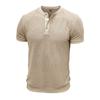 Camisetas Henley de manga corta para hombre, camisetas de verano con botones, camisetas básicas informales, camisetas lisas, camisetas suaves y cómodas, camisetas clásicas de corte deportivo para hombre