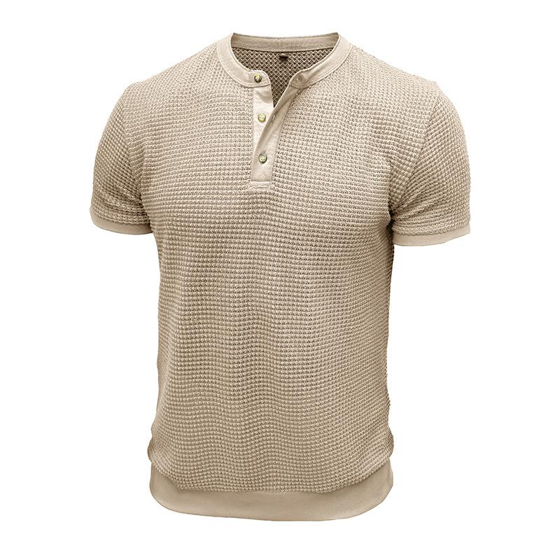 Camisetas Henley de manga corta para hombre, camisetas de verano con botones, camisetas básicas informales, camisetas lisas, camisetas suaves y cómodas, camisetas clásicas de corte deportivo para hombre