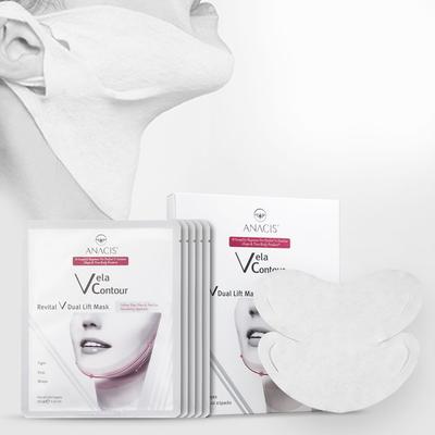 ANACIS Bella Contour Dual Double Chin Jaw Line Lifting Mask Pack Patch 1 Set (10.5gX5 Sheets)