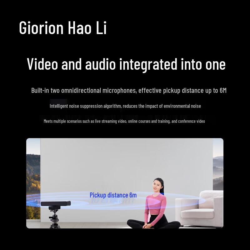 HaoLi 4K AI Auto-Tracking Conference Camera (CN Version)