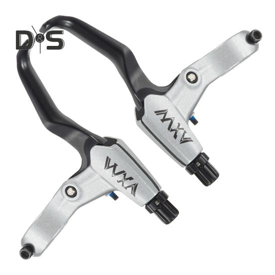 

1 пара велосипедного тормозного рычага из алюминиевого сплава, V-образный тормозной руль 2,2 см, универсальная дорожная тормозная ручка для горного велосипеда, аксессуары для велосипеда серебряный