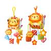 Multiuse Baby Stroller Accessory Wind Chime Crib Mobile Hanging Rattle Toy Cartoon Sensory Developmental Toy For Infant