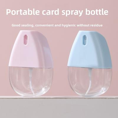 25ml Card Alcohol Spray Bottle Nano Fine Atomized Perfume Children's Portable Disinfectant Small Miniature Dosing Spray Bottle