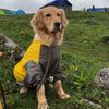 Haustier großer Hund Regenmantel im Freien wasserdichte Kleidung mit Kapuze Overall Mantel für kleine große Hunde Overalls Regenmantel Labrador