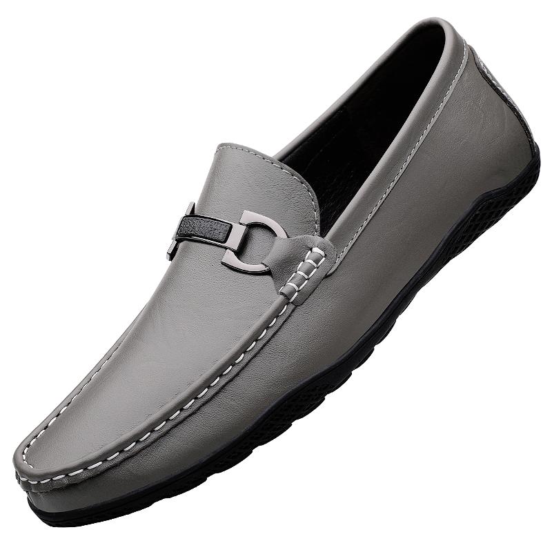 

Мода Мода Мужская Повседневная Кожаная Обувь Роскошные Итальянские Мягкие Мужские Лоферы Мужская Удобная Обувь для Вождения Ретро Классический Черный Универсальный 45