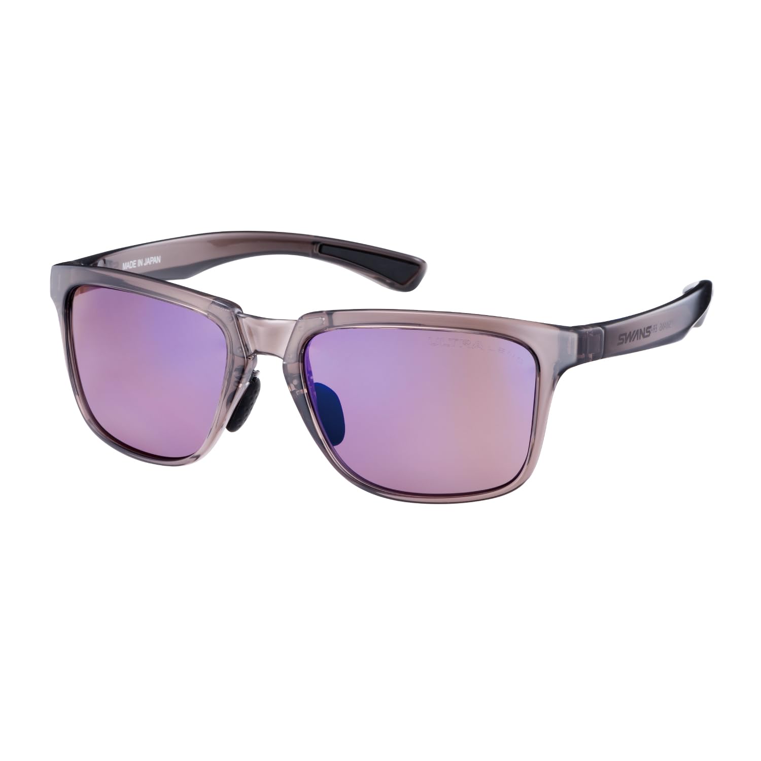 

Made in Japan Sunglasses Polarized ER CBR Polarized ULTRA Rose Smoke Driving Golf Outdoor Square Casual Fashion [SWANS] ER4-0170 (Double-sided Multi)