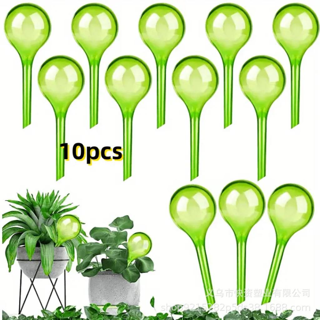 Glass-Look Round Ball Automatic Watering Device Lazy Gardener's Watering Solution Travel Drip Irrigator