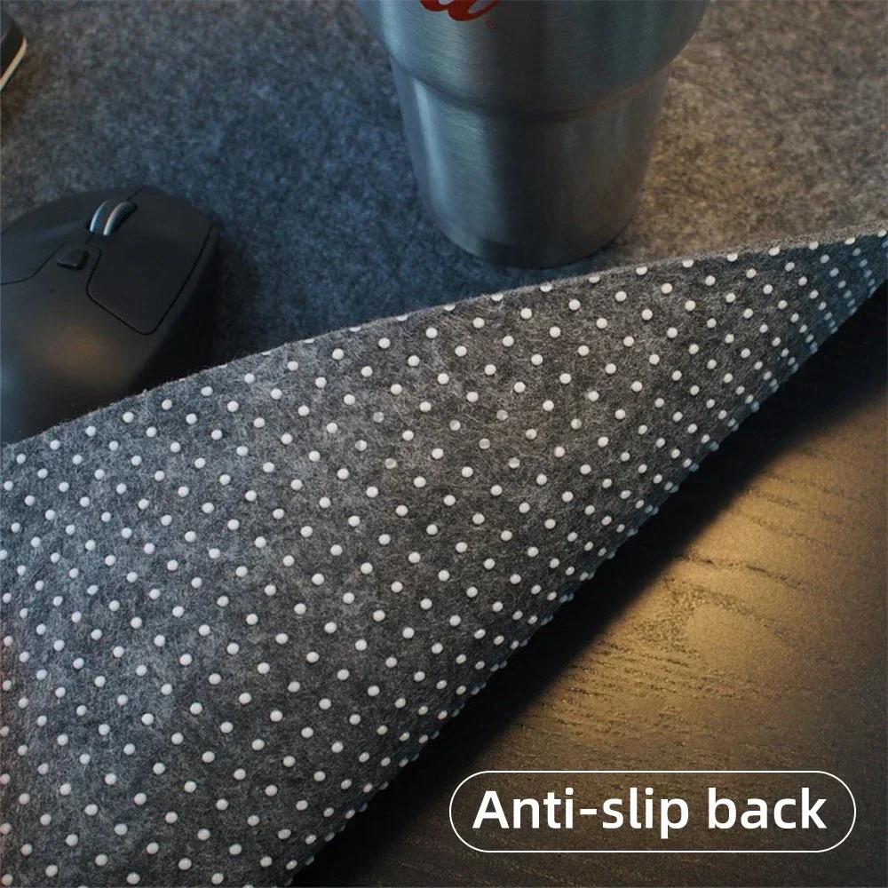 For Large Size Wool Felt Mouse Pad Office Computer Desk Protector Mat Table Laptop Cushion Non-slip Gaming Accessories Keyboard Mat