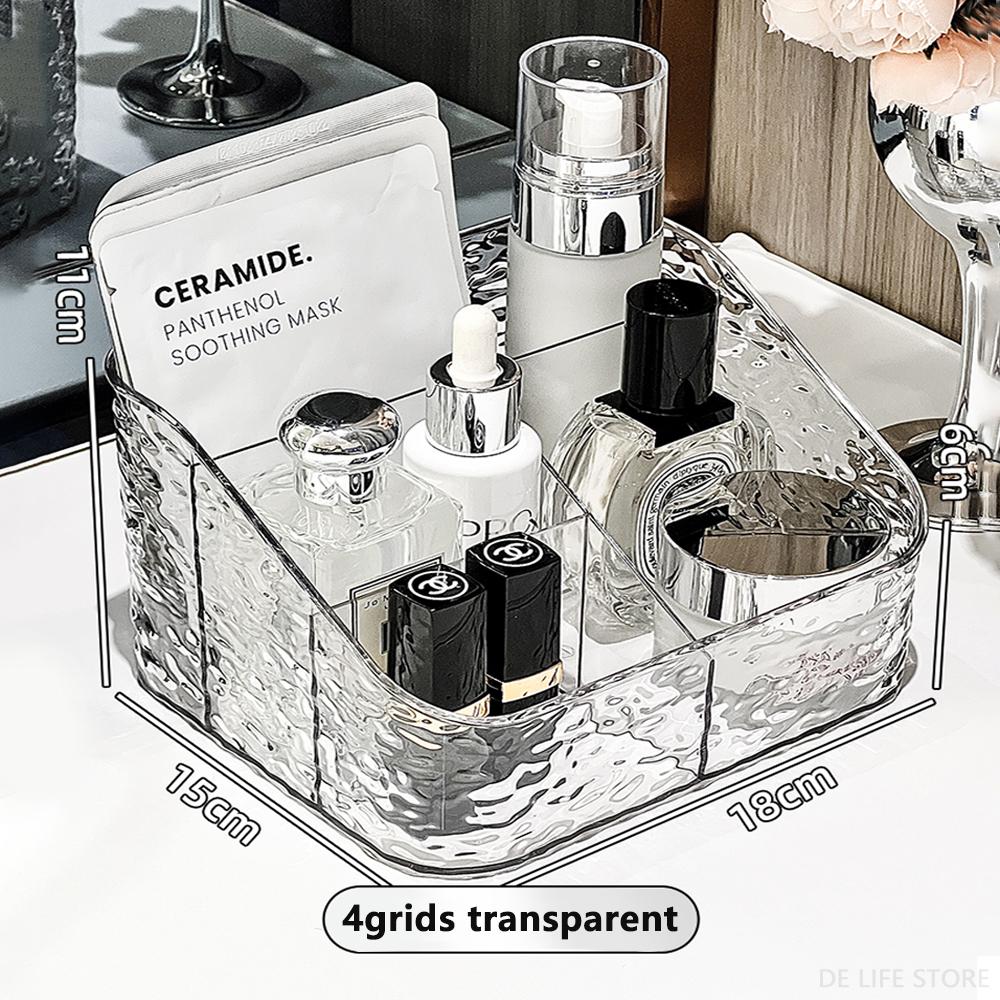 Cosmetic Storage Box For Vanity Makeup Organizer Clear Acrylic Skincare Organiser For Lipstick Cosmetic Organizer Perfume Holder