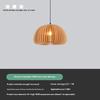 Wood Art Pendant Light Japanese Style Dining Room Bed Bedside Ceiling Lamp E27 Base Wooden Hanging Lamp Home Decoate