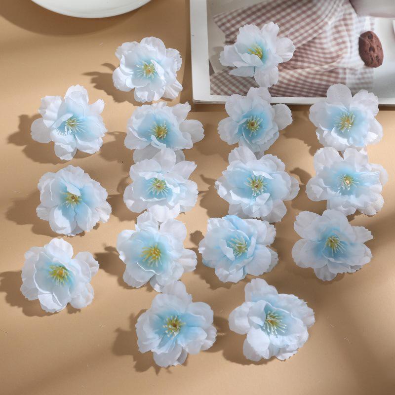 Cherry Blossom Faux Flower Wreath DIY Headband Hairpin Material for Souvenirs & Gifts