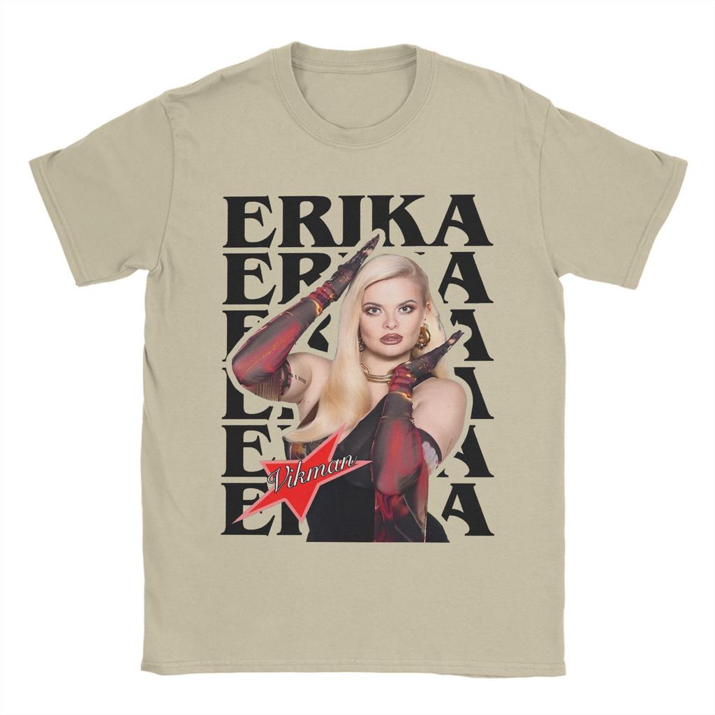 Erika Vikman Ich Komme Eurovisions 2025 Finland Accessories Men Women T Shirts Pure Cotton Tee Graphic Printed  T-shirt Clothing