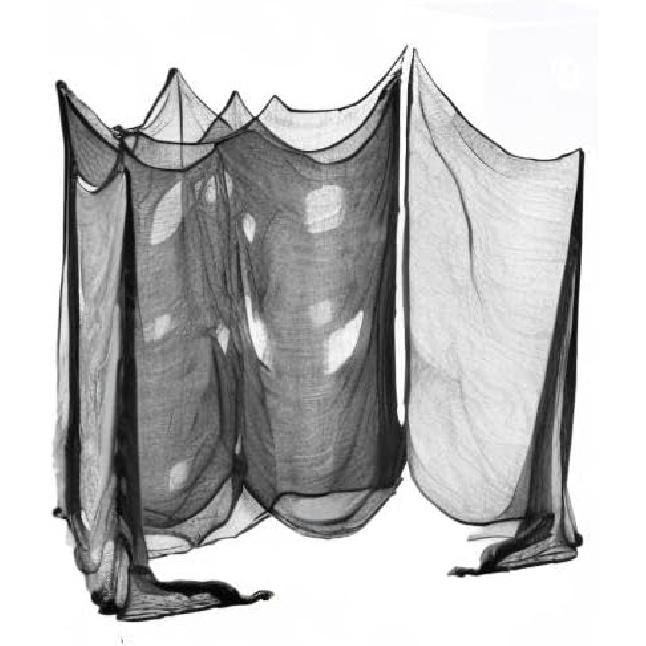(48 x 240 in.) Halloween Creepy Cloth, Spooky Giant Cheese Cloth Tapestry for Halloween Party Supplies Decorations Outdoor Yard Home Wall Decor,