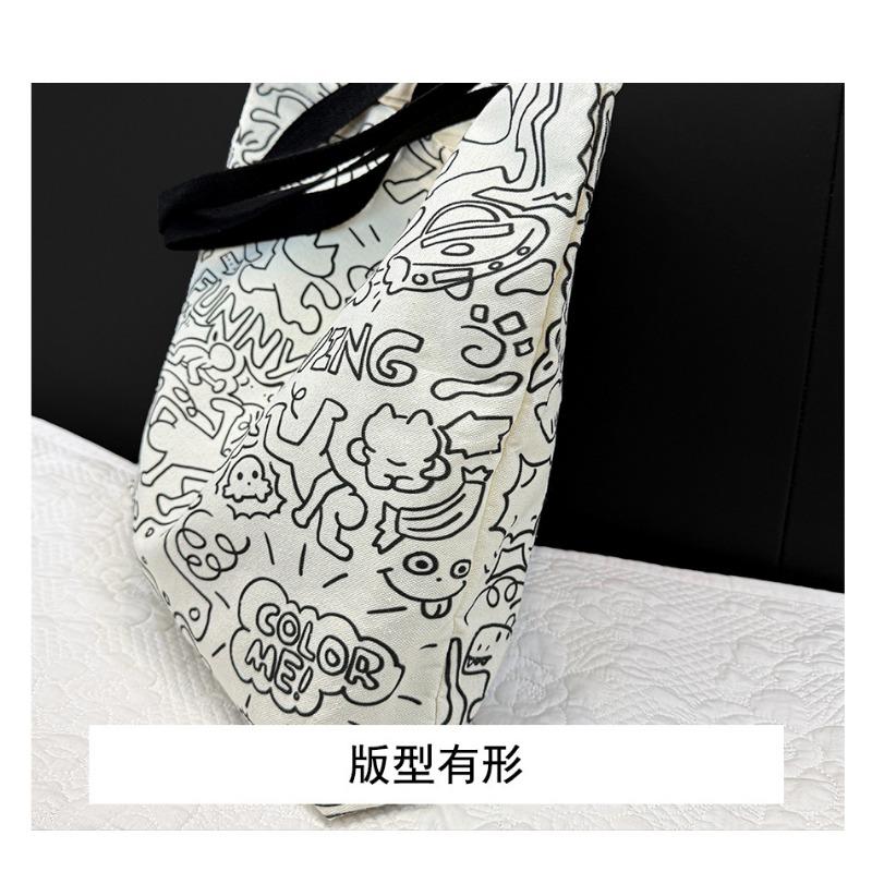 2025 New Large Capacity Graffiti Tote Bag