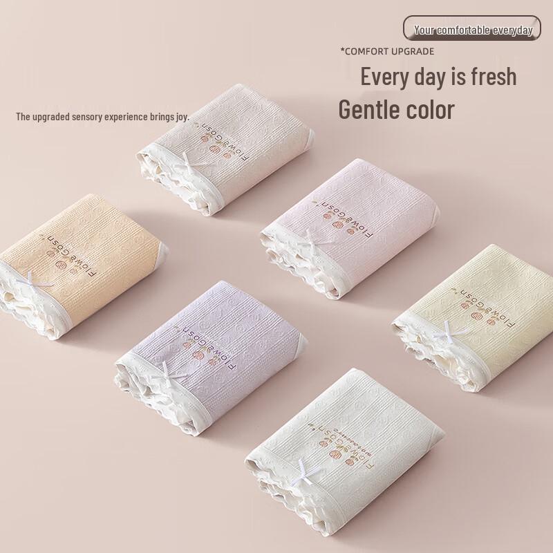 Dingguagua Teen Girls' Printed Combed Cotton Briefs - 4 Pack