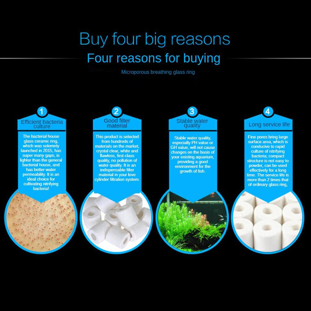 Ceramic Ring Purify Water Quality Aquarium Filtration Ceramics Bacterial House Filter Material Filters And Accessories Long Life
