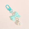 Pendant Bow Knot Keyring Key Chain Imitation Bow Keychain Candy Color Bow Knot Pendant  Bag Pendant