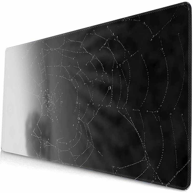 HD Large Gaming Mousepad Spider Web Mouse Mat Big Desk Pads Desk Protector Non-Slip Rubber Mouse Pad XXL Big Keyboard Table Mat