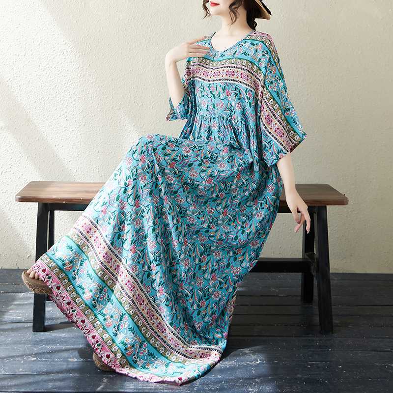 Women's Loose Bohemian Artistic Dress