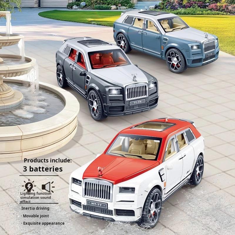 1:32 Simulation Cullinan Model Car Model Ornaments Luxury Car Sedan Children's Toy Car Boy Collection with Box