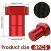 [8Pcs Aluminum Bench Dogs Stops] 8Pcs Aluminum Alloy Bench Dogs with Silicone Gaskets, 19mm Diameter Woodworking Bench Stops for Clamp Workbench