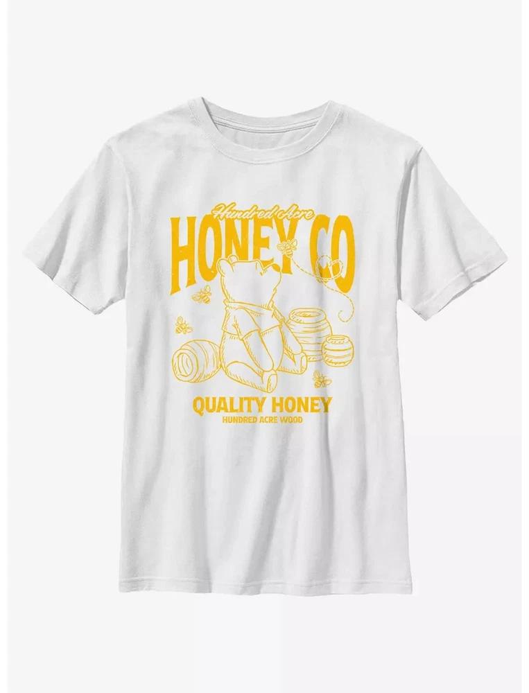 Winnie The Pooh Honey Co Youth Tshirt White S