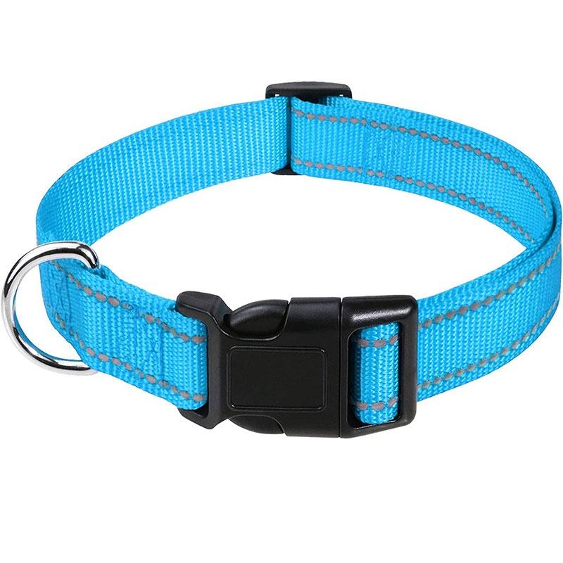 Durable Reflective Neoprene Dog Collar Available In 12 Vibrant Colors And 5 Sizes
