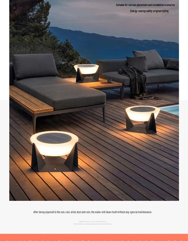 Waterproof Outdoor Solar Pillar Light for Walls, Gates, and Courtyards