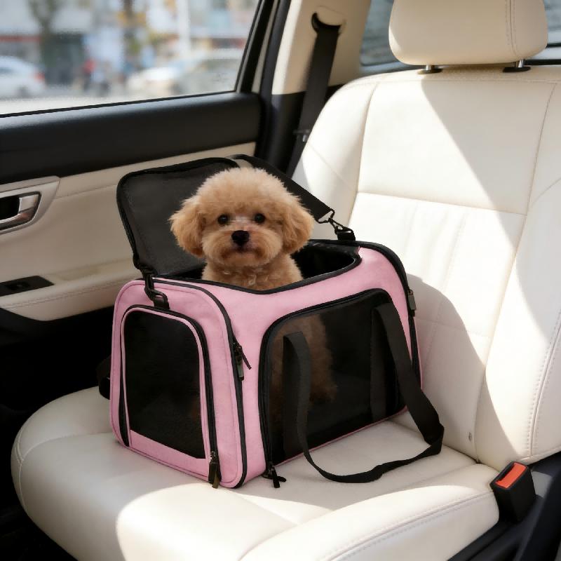 Ventilated Pet Carrier Bag Soft-Sided Airline-Approved Backpack Travel Supply for Small Dog Cat Pet Carrier Bag Side Ventilated