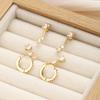 3pcs/Set Minimalist Crystal Gold Color Earrings Set Fashion Exquisite Zircon Stud Earring For Women Daily Wear Jewelry Gift 2026