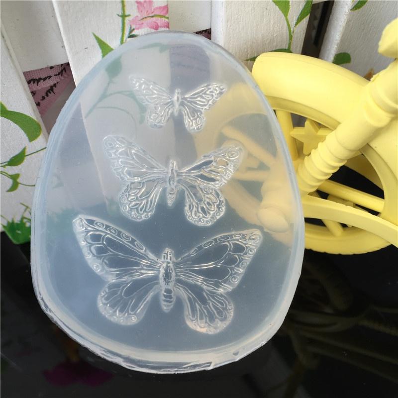 UV Resin Jewelry Liquid Silicone Mold Animal Butterfly Resin Charms Molds For DIY Intersperse Decorate Making Molds