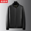 Hengyuanxiang Men's Genuine Sheepskin Goose Down Baseball Jacket