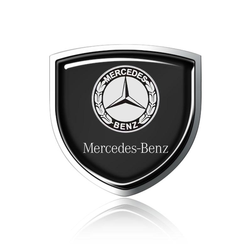 1Pcs 3D Metal Auto Door Shield Emblem Car Body Badge Sticker For Mercedes Benz W247 W212 W213 W205 AMG W177 V177 W176 GLA GLC X253 W166