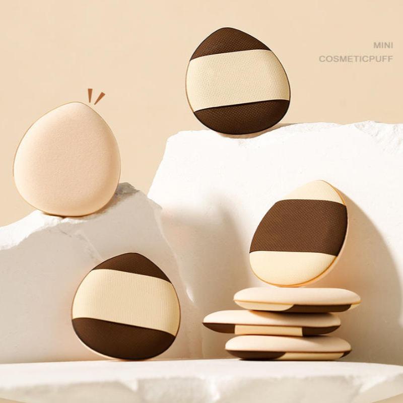 5/10Pcs Mini Finger Puff Foundation Small Teardrop Air Cushion Powder Sponge Face Concealer Bb Cream Cosmetic Applicator Makeup