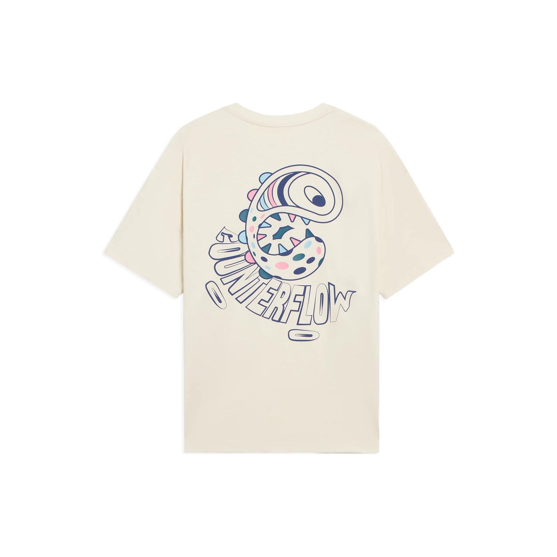 

Li Ning CF Sports Lifestyle Series Cartoon Pattern Letter Loose Casual Short Sleeve T-Shirt Unisex Tops Bone-White AHSSA55-2 XXL