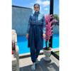 Maillot de bain hijab entièrement couvert Parachute motif carreaux R040 Rabia