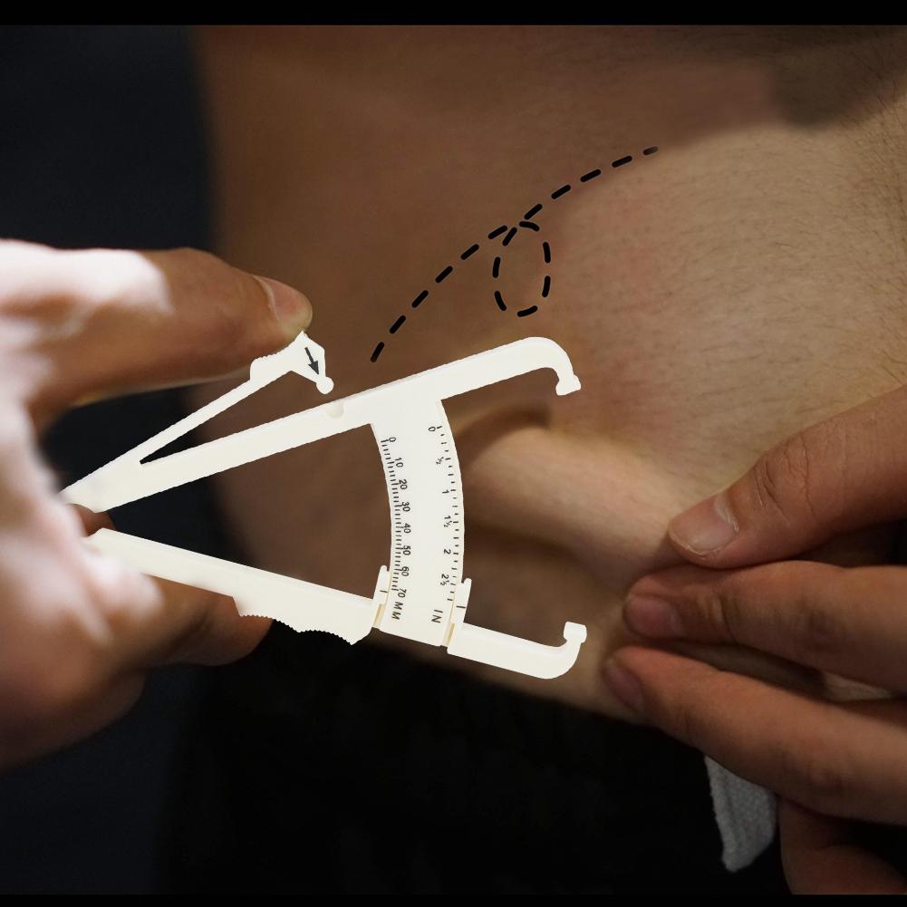 1PC Body Fat Caliper Tester Fitness Skin Fold Accurate Measure Measurement Tool