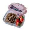 Large Capacity Glass Lunch Box Sealed Food Storage Container Vertical Stripe Lunch Box  Camping