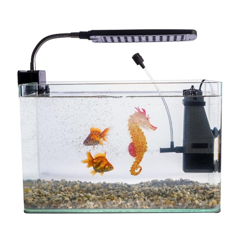 Aquarium Fluorescence Suction Cups Seahorse Ornament Glow in Dark Landscaping Silicone Seahorse Glowing Fish Tank Decors