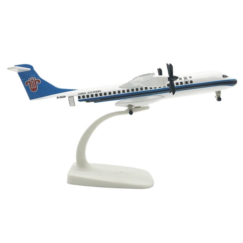 Airplane Toy 20cm China Southern ATR Airplane Model Aircraft Diecast Metal Alloy Collection Children Toy Model Plane with Stand