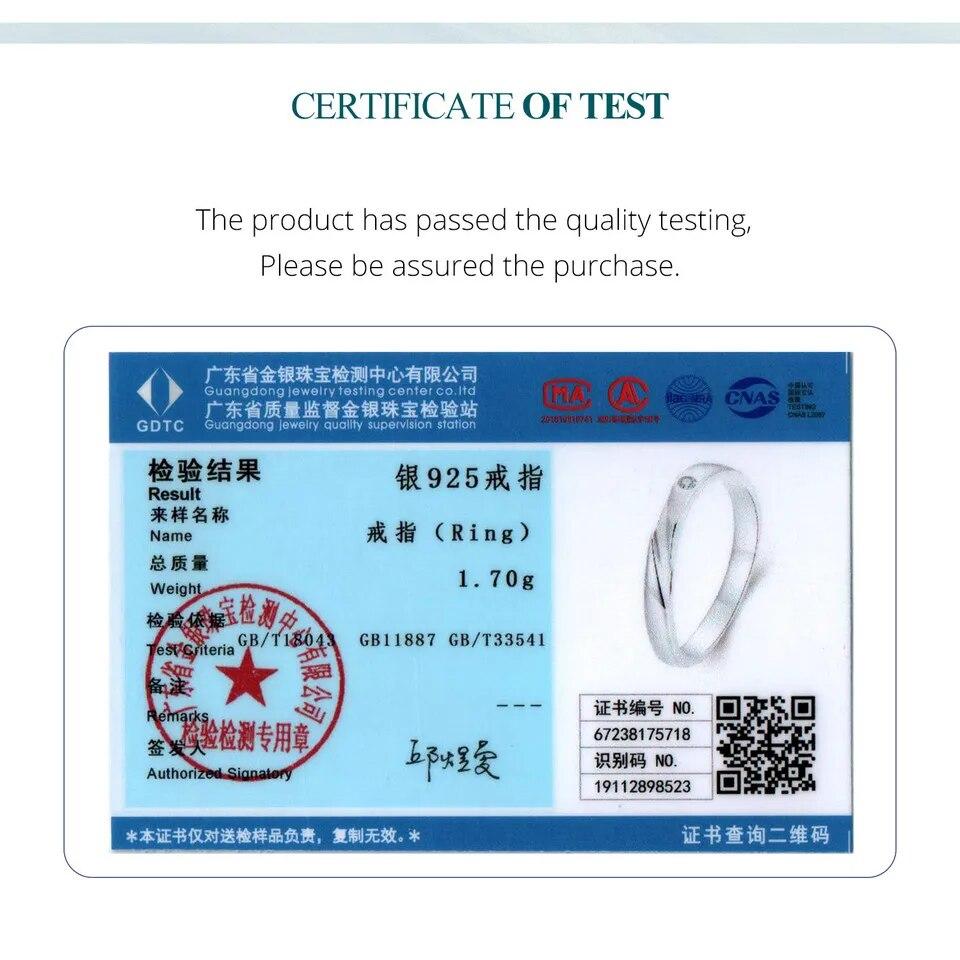 BAMOER 925 Sterling Silver Simple Sparkling Band Ring Minimalist Stackable Ring for Women with Clear Cubic Zirconia