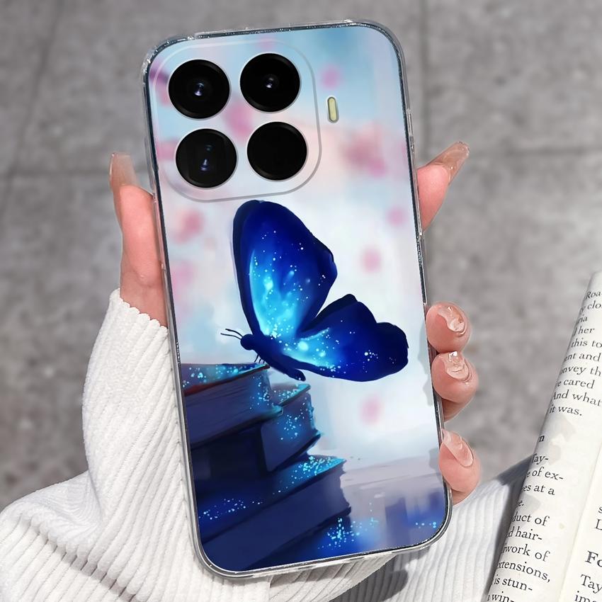 Cases For Redmi 17 17C / Xiaomi 17T Pro / 17 Pro Max 17 Ultra 17 Max Cute Girl Label Pattern Phone Covers Transparent TPU Ultrathin Lightweight Bumper